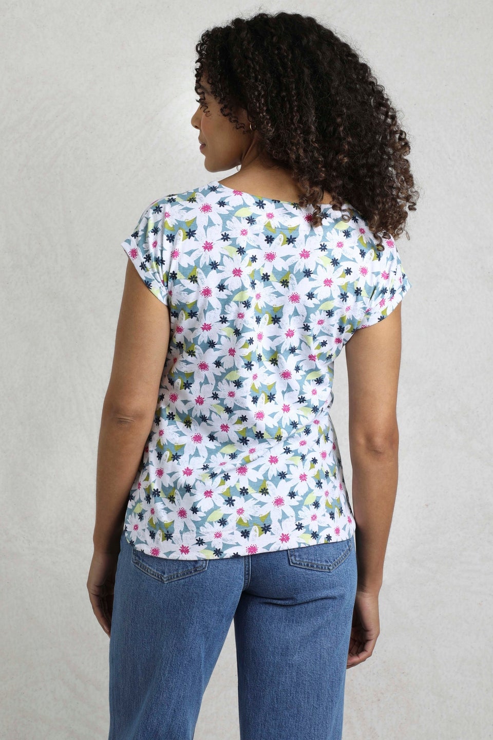 Weird Fish Blue Paw Paw Printed T-Shirt
