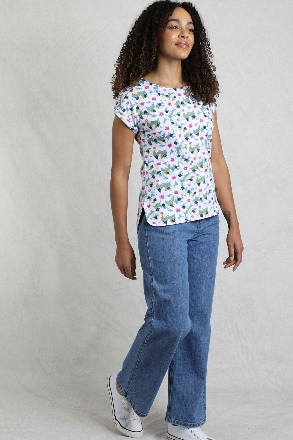Weird Fish Blue Paw Paw Printed T-Shirt