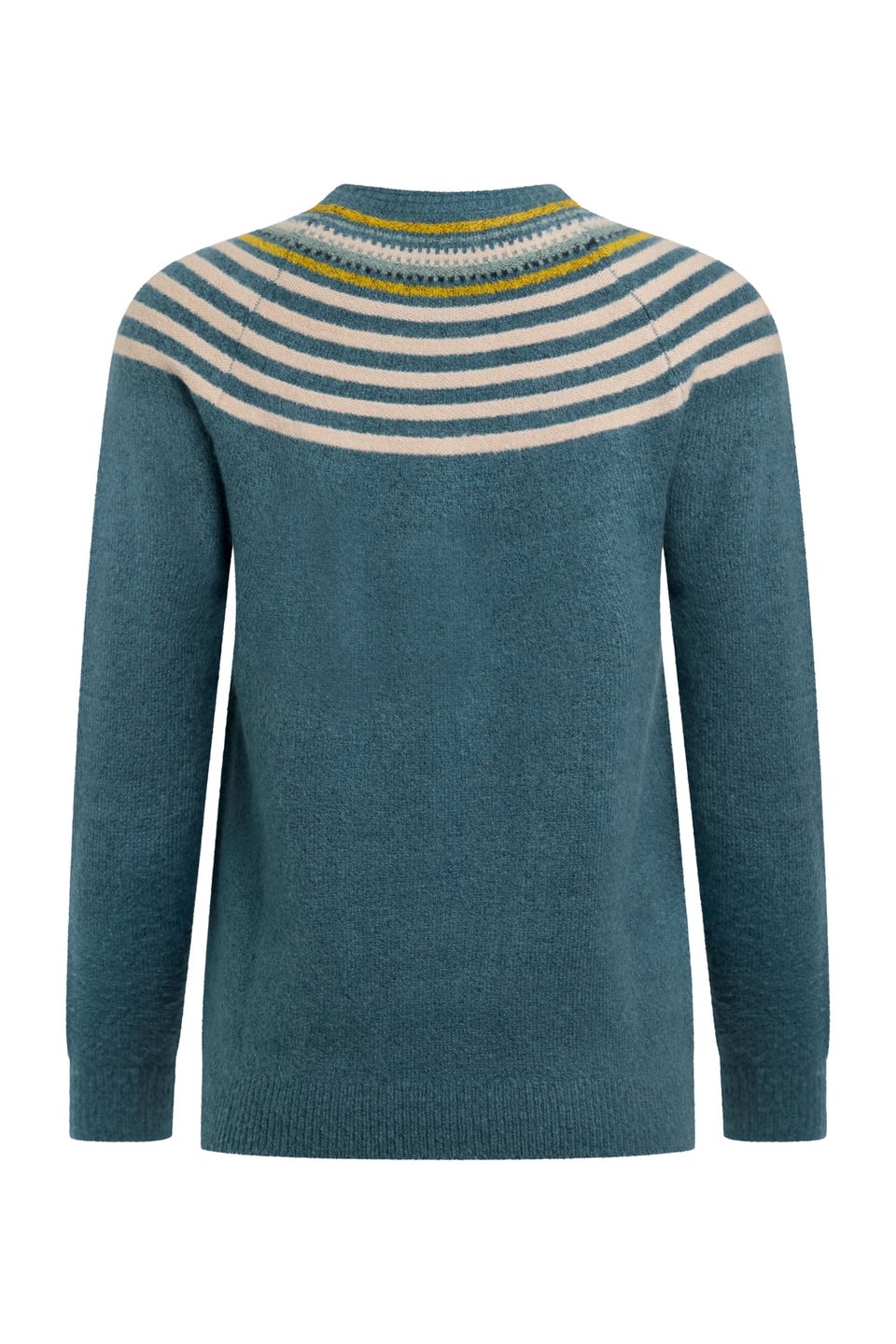Weird Fish Blue Sinatra Patterned Knit Jumper