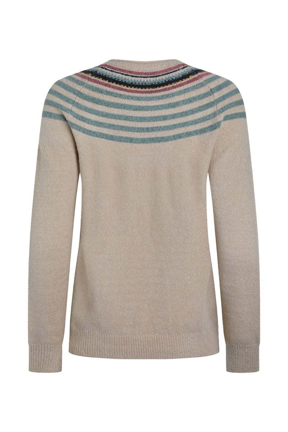 Weird Fish Cream Sinatra Patterned Knit Jumper