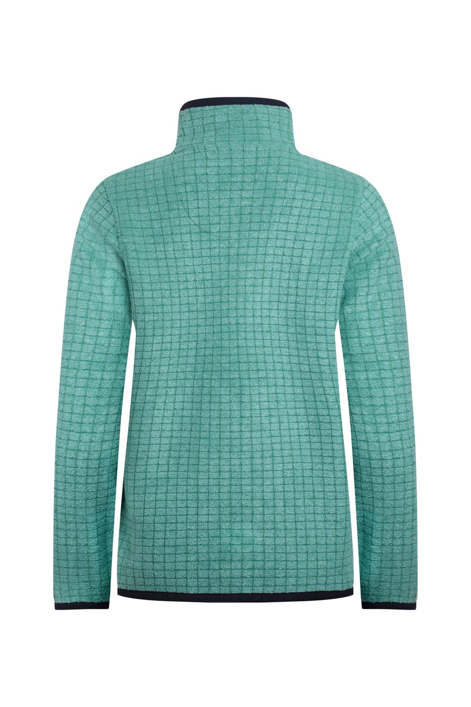 Weird Fish Green Tilly 1/4 Zip Grid Fleece