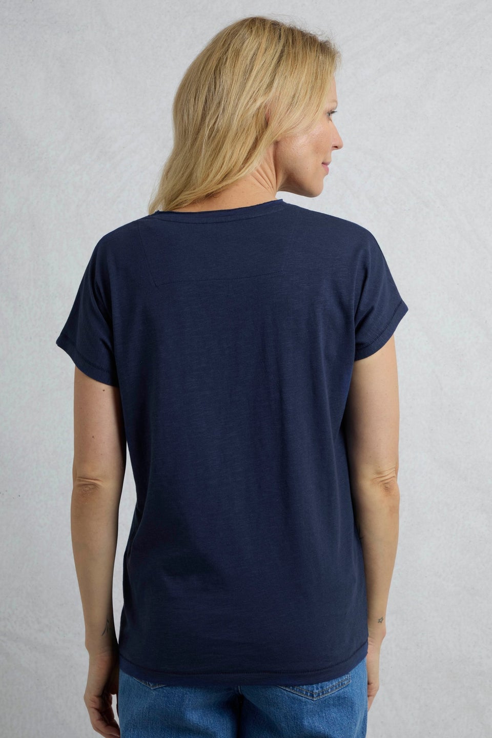 Weird Fish Blue Fly Free Slub Graphic T-Shirt