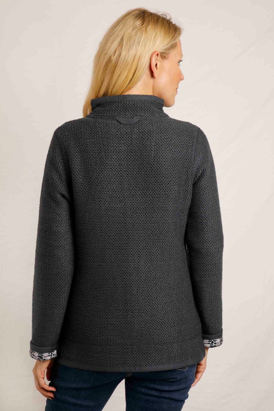 Weird Fish Navy Sontee Full Zip Macaroni
