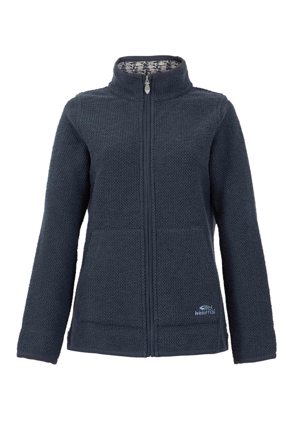 Weird Fish Navy Sontee Full Zip Macaroni