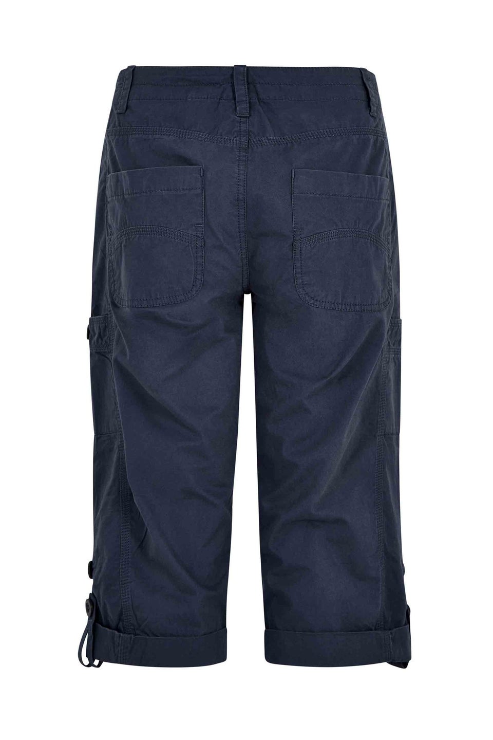 Weird Fish Navy Salena 3/4 Length Trousers