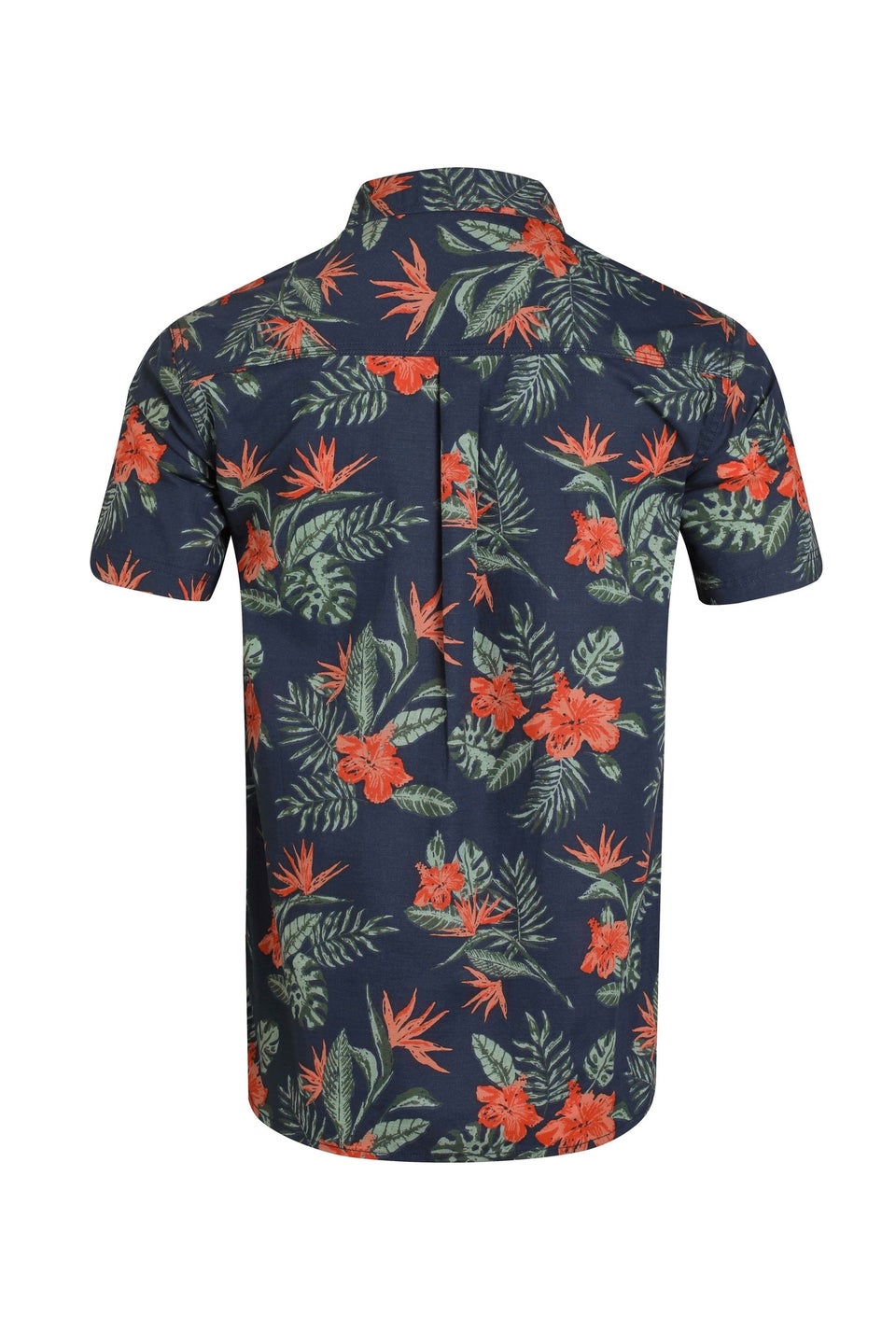 Weird Fish Navy Faraway Printed Shirt