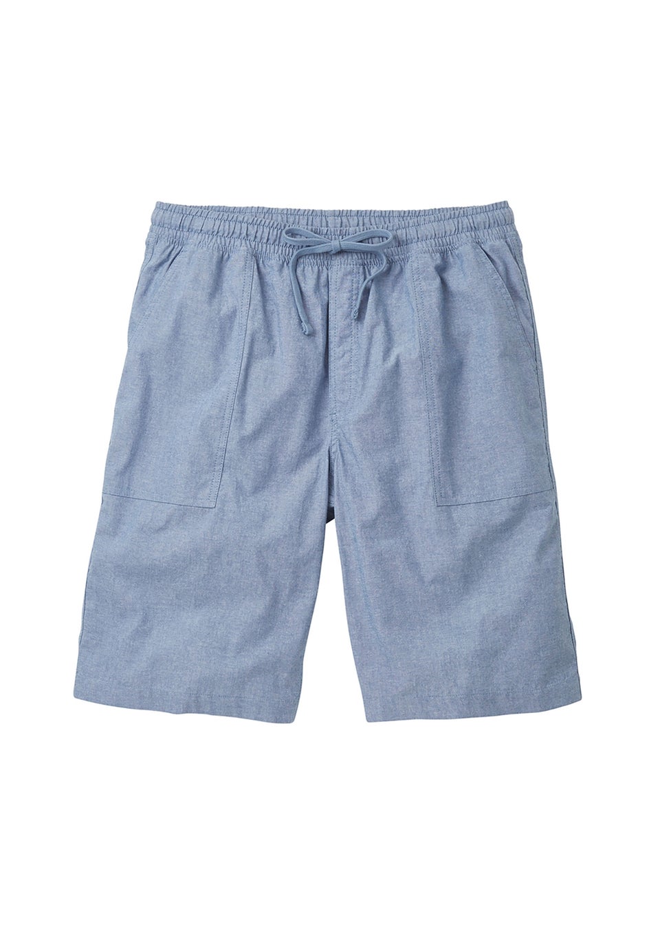 Cotton Traders Chambray Cotton Pull On Shorts