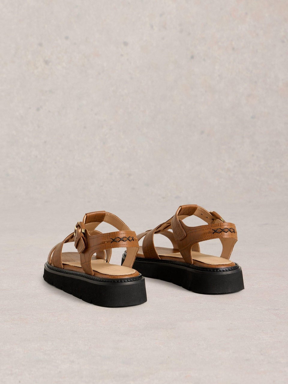 Ledersandalen Rose