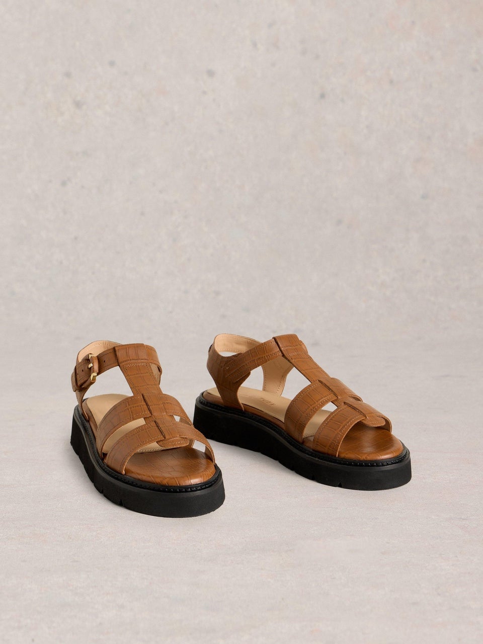 Ledersandalen Rose