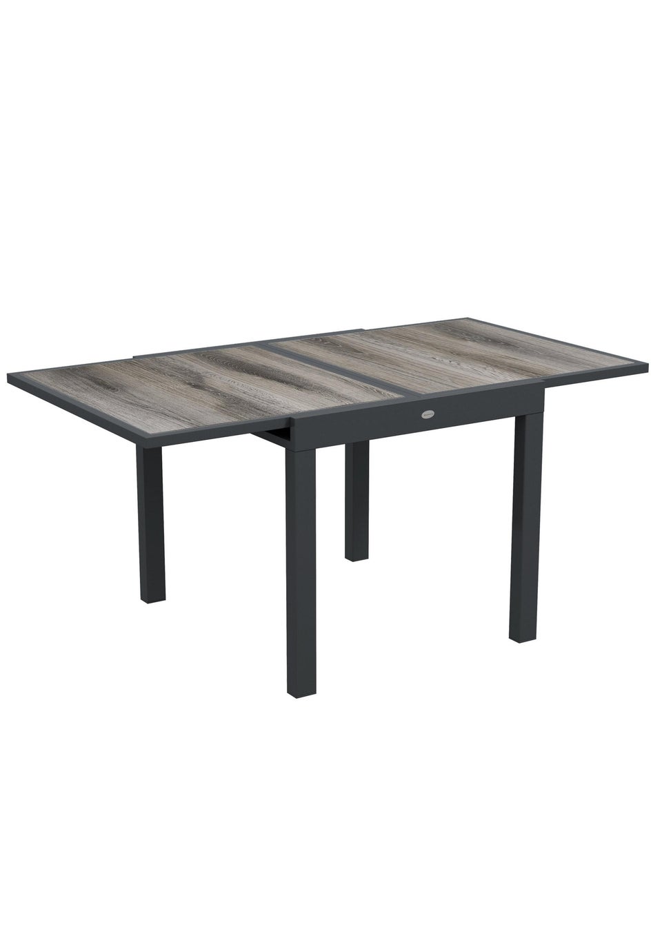 Outsunny Extendable Outdoor Dining Table Aluminium Rectangle Patio Table