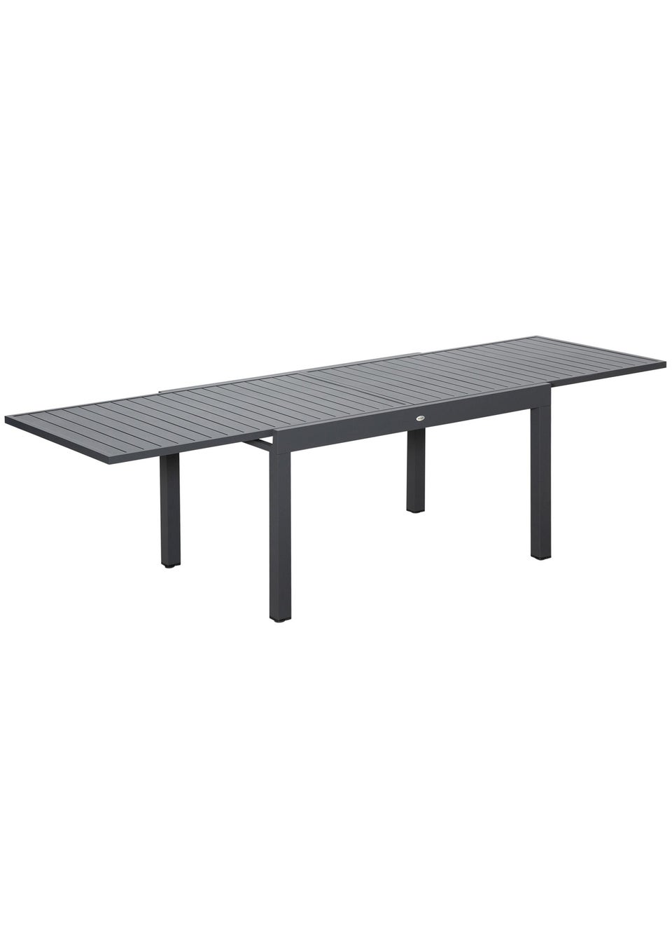 Outsunny Extendable Garden Table 10 Seater for Lawn Balcony & Backyard