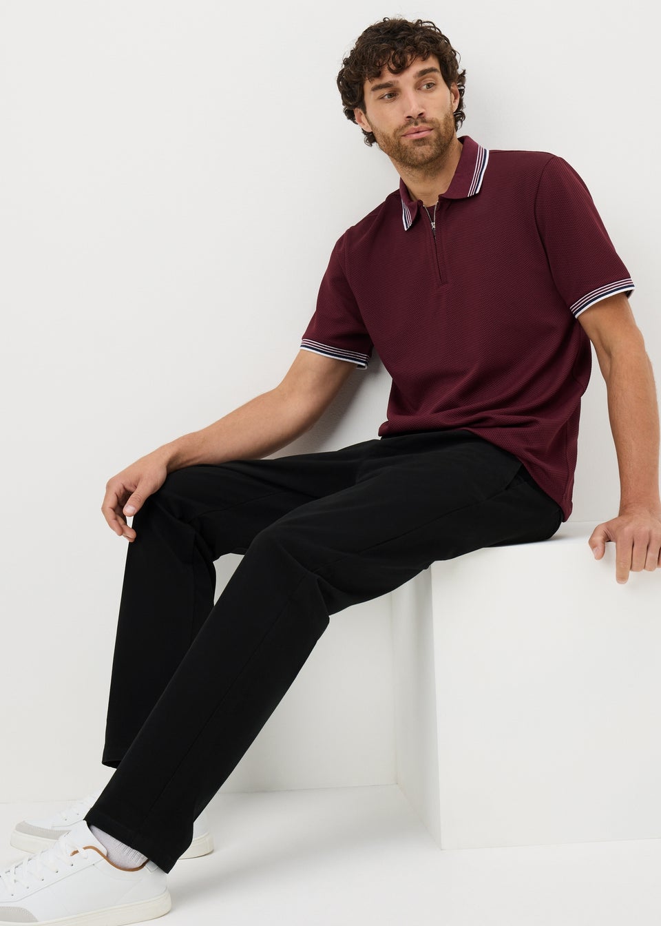 Black Flex Chinos
