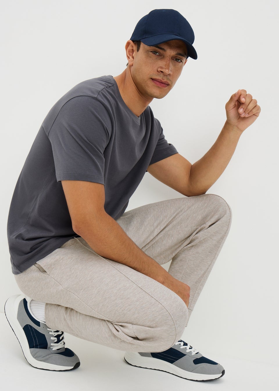 Beige Smart Joggers
