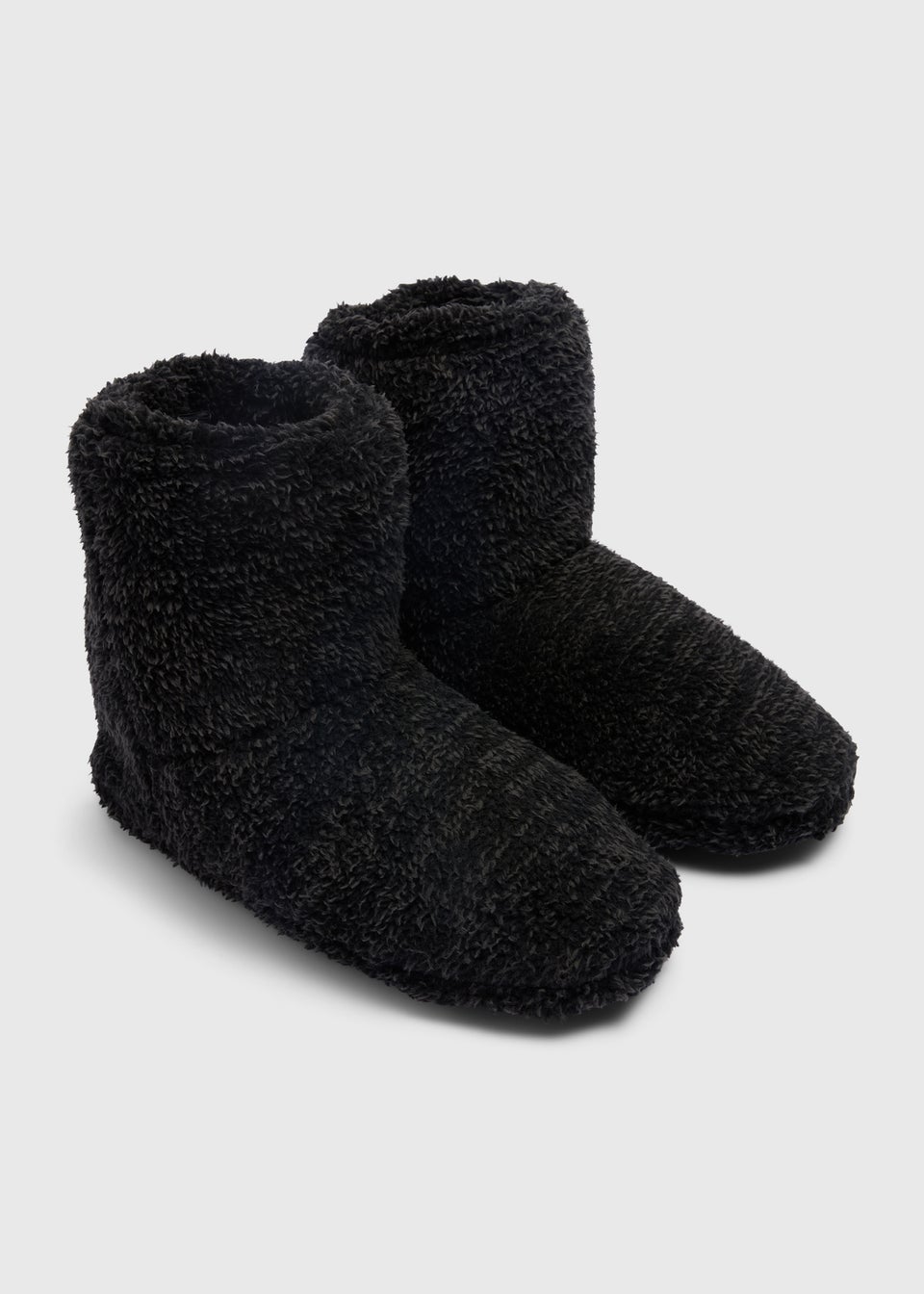 Grey Fluffy Gown Boots