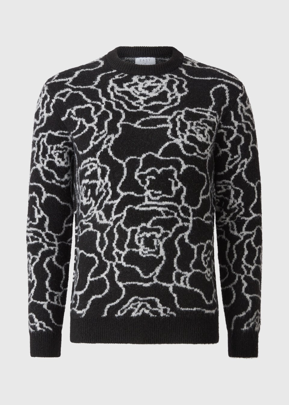 Black Abstract Design Jumper