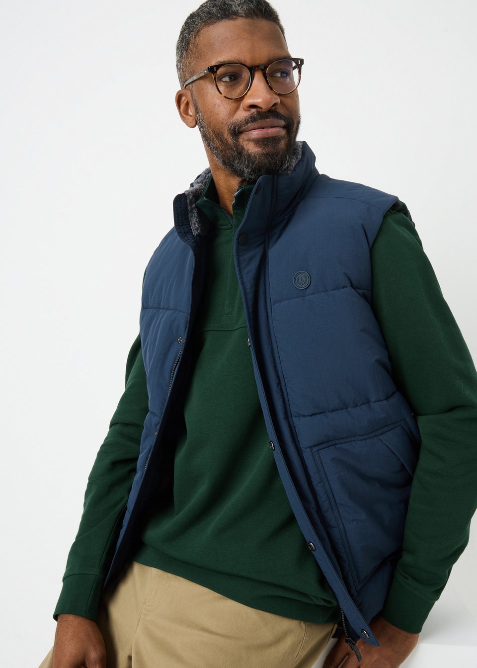 Dark Green 1/4 Zip Sweatshirt