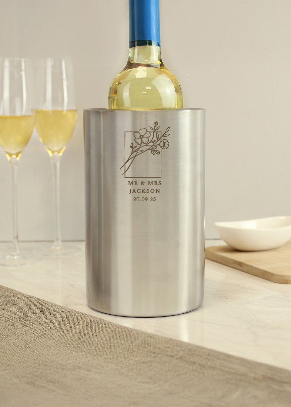 Personalised Memento Company Botanical Wine Cooler