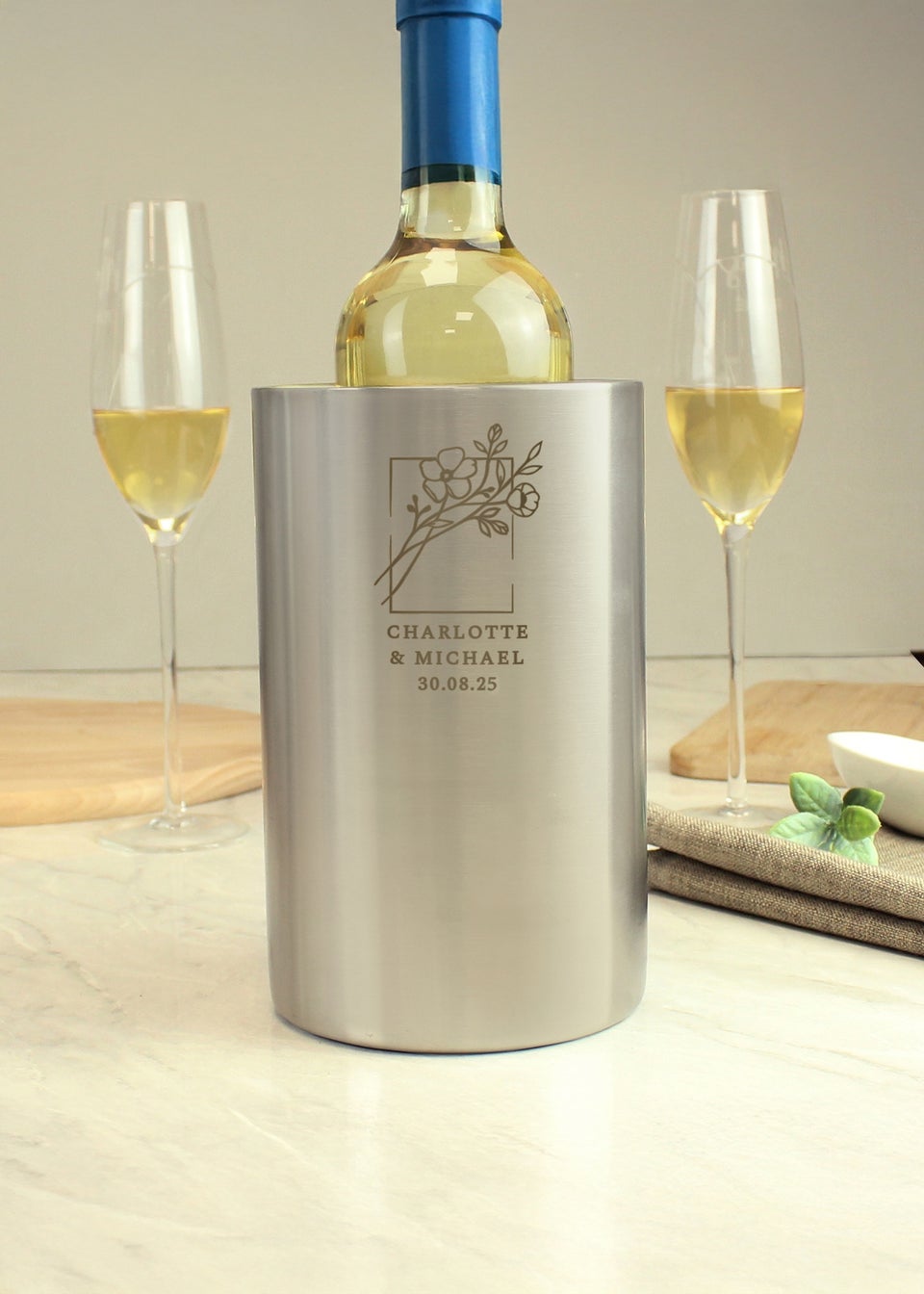 Personalised Memento Company Botanical Wine Cooler