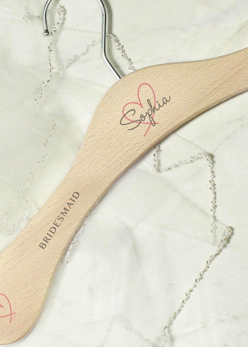 Personalised Memento Company Heart Wooden Hanger