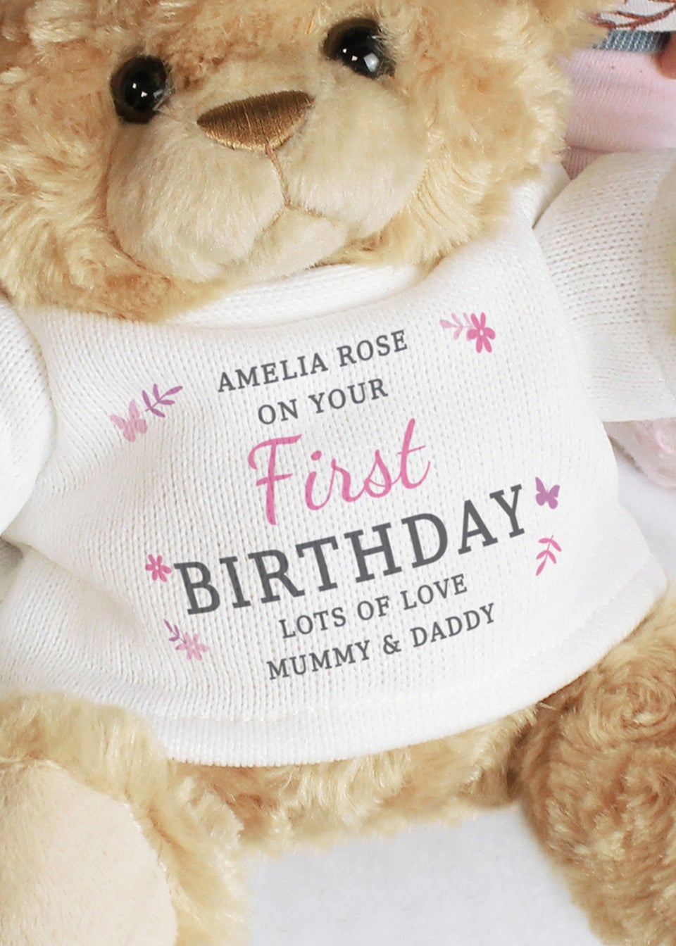 Personalised Memento Company Name Brown Teddy Bear