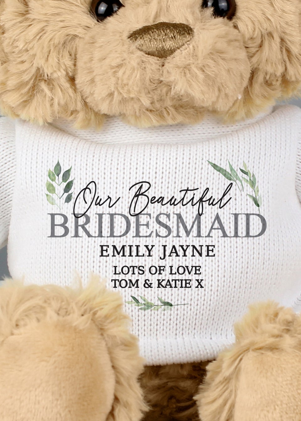 Personalised Memento Company Botanical Teddy Bear