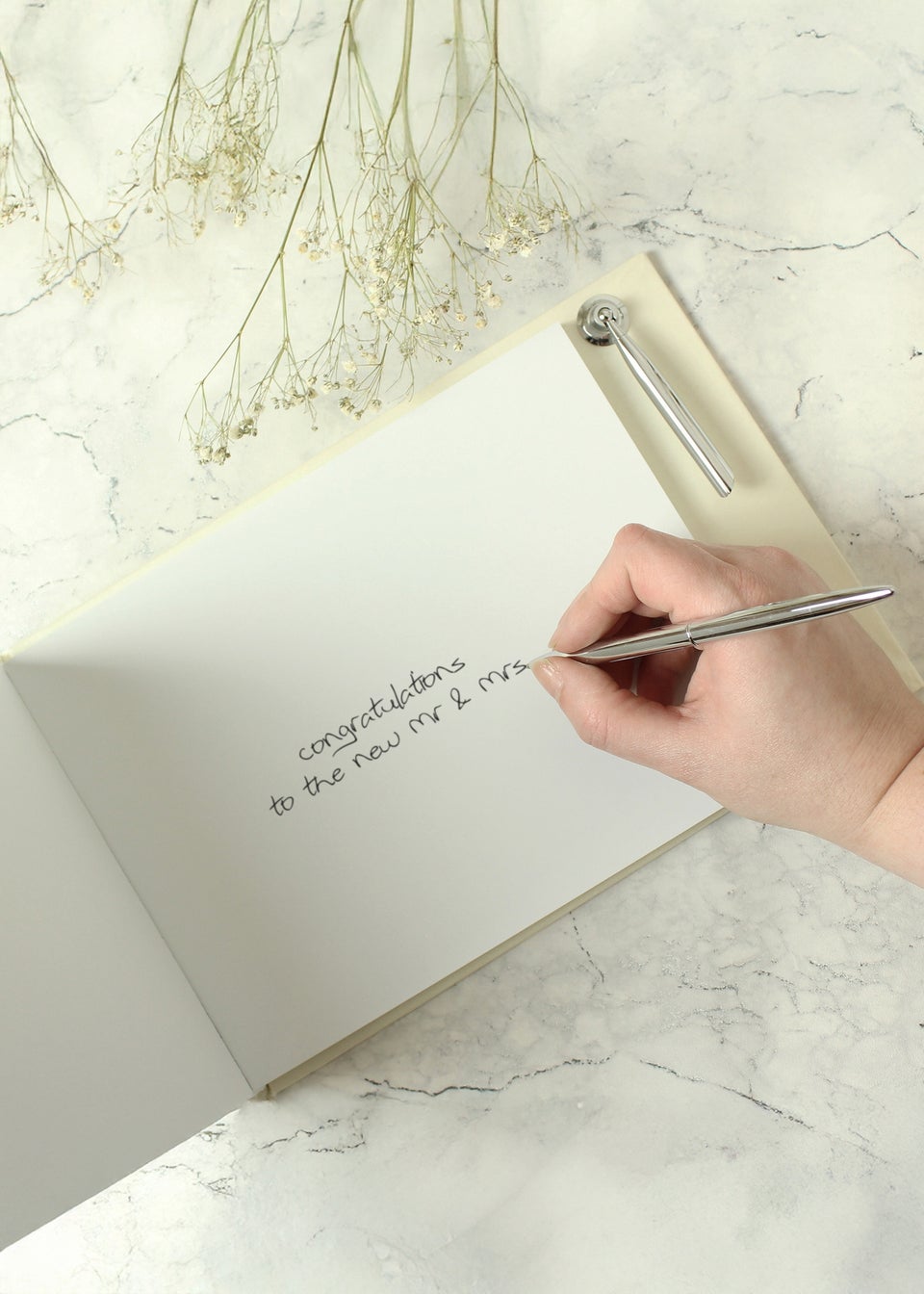 Personalised Memento Company Photo Upload Hardback Guest Book & Pen