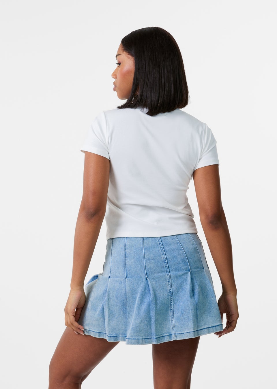 Pink Vanilla Ivory Bow Patchwork T-Shirt