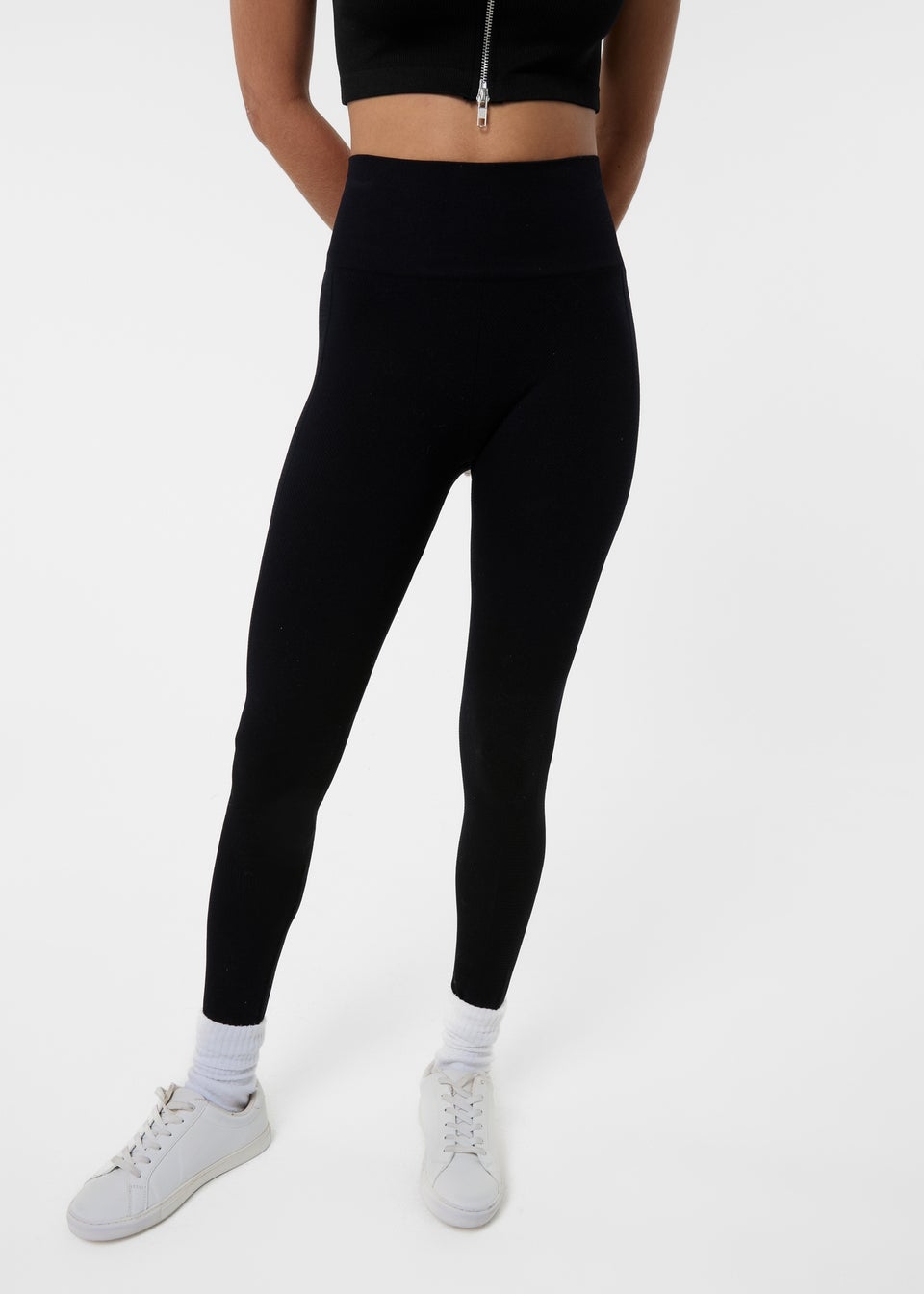 Pink Vanilla Black Active Rib Leggings