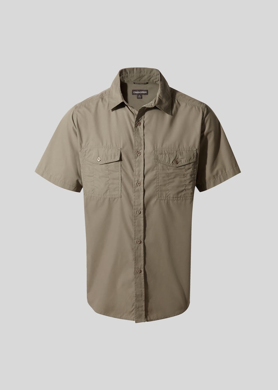 Craghoppers Beige Kiwi Short Sleeve Shirt