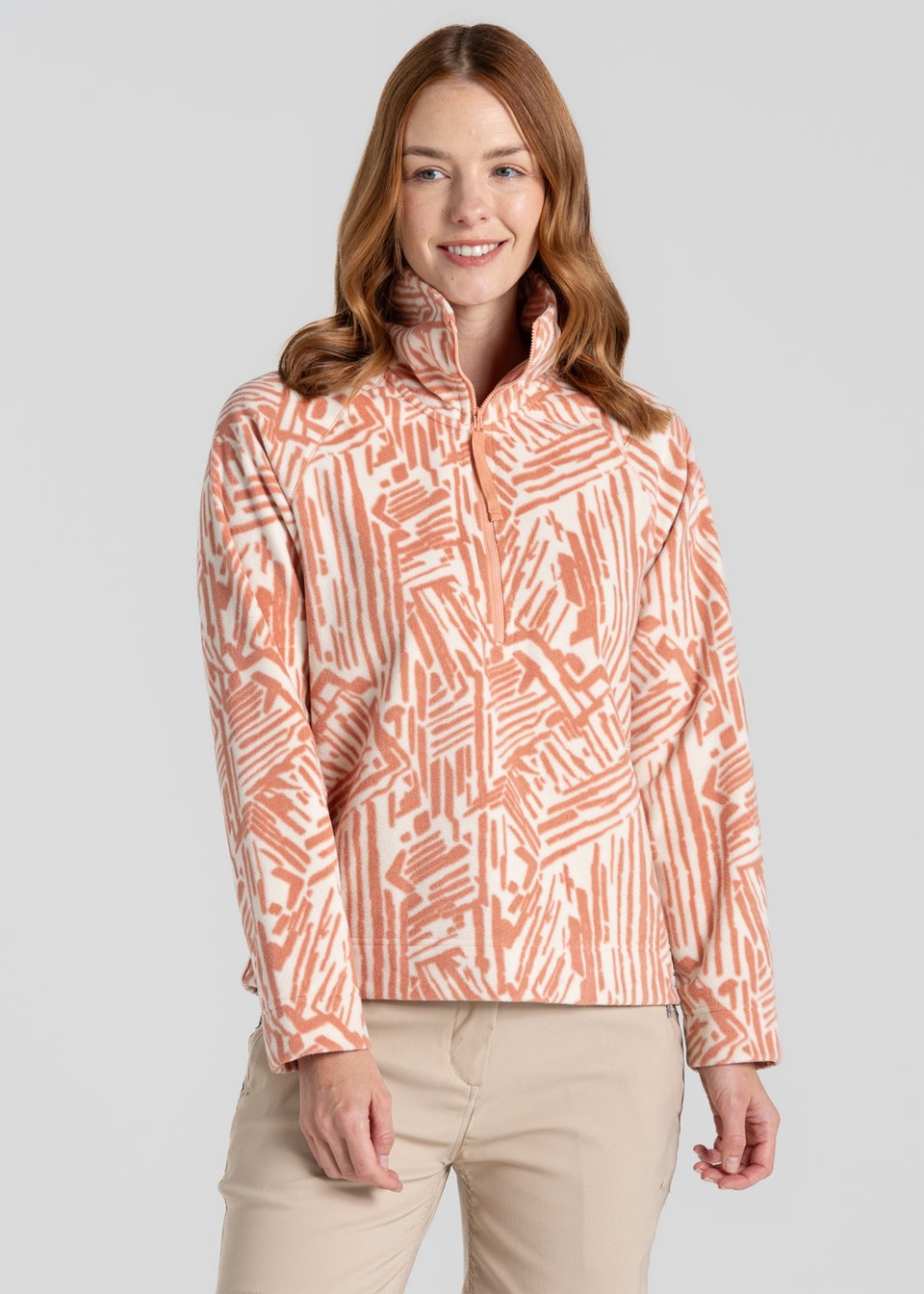 Craghoppers Beige Annjela Half Zip Fleece