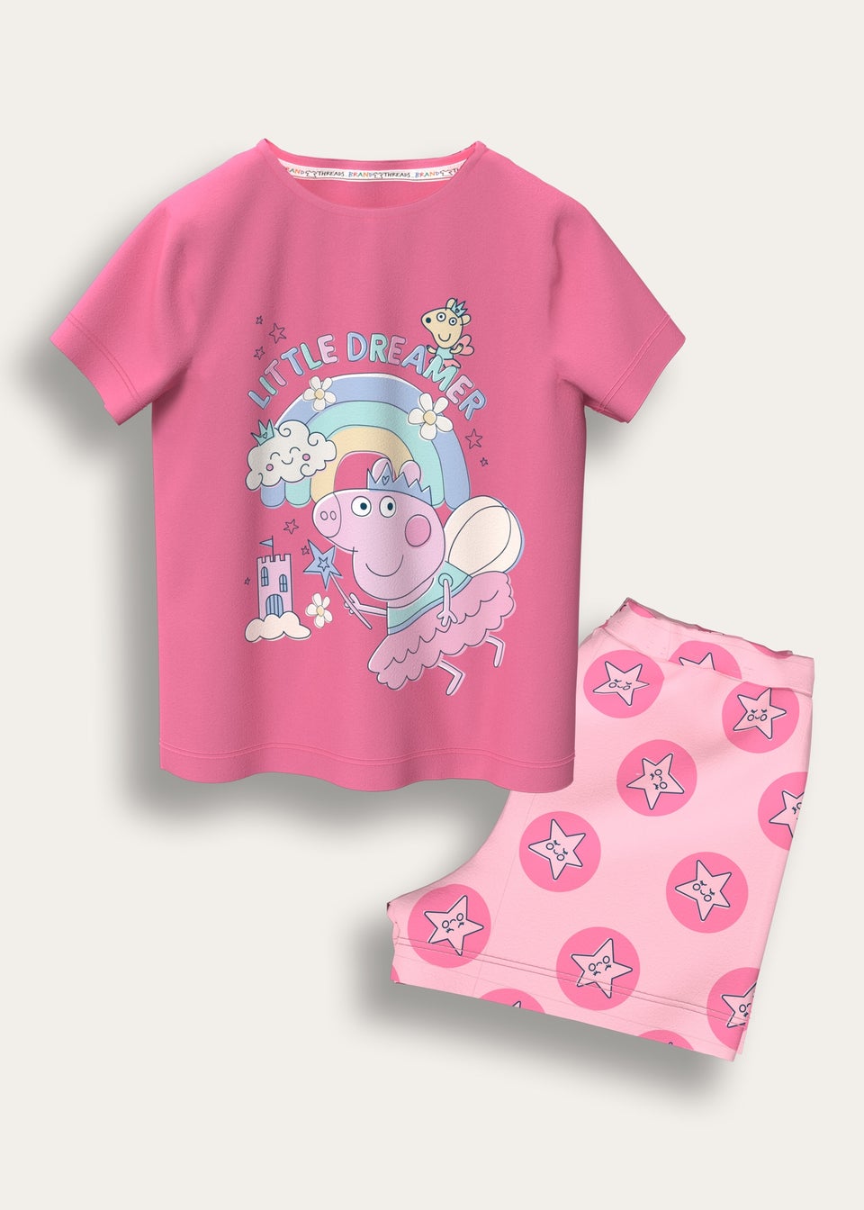 Peppa Pig Pink Short Pyjama Set (12 Months - 5 Years)