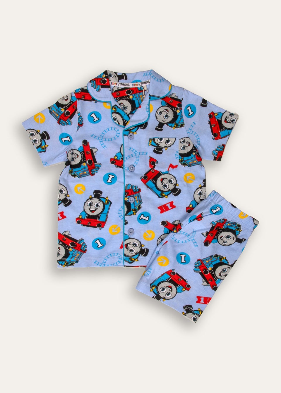 Thomas The Tank Engine Blue Short Pyjama Set (12 Months - 5 Years)