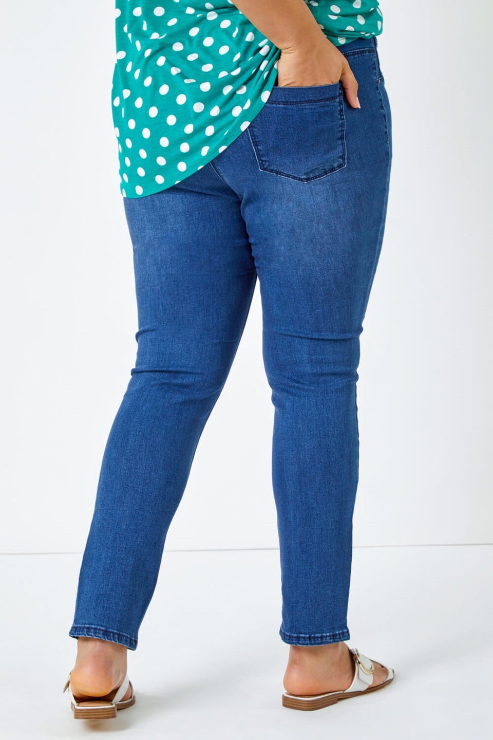 Roman Blue Curve Stretch Denim Jegging