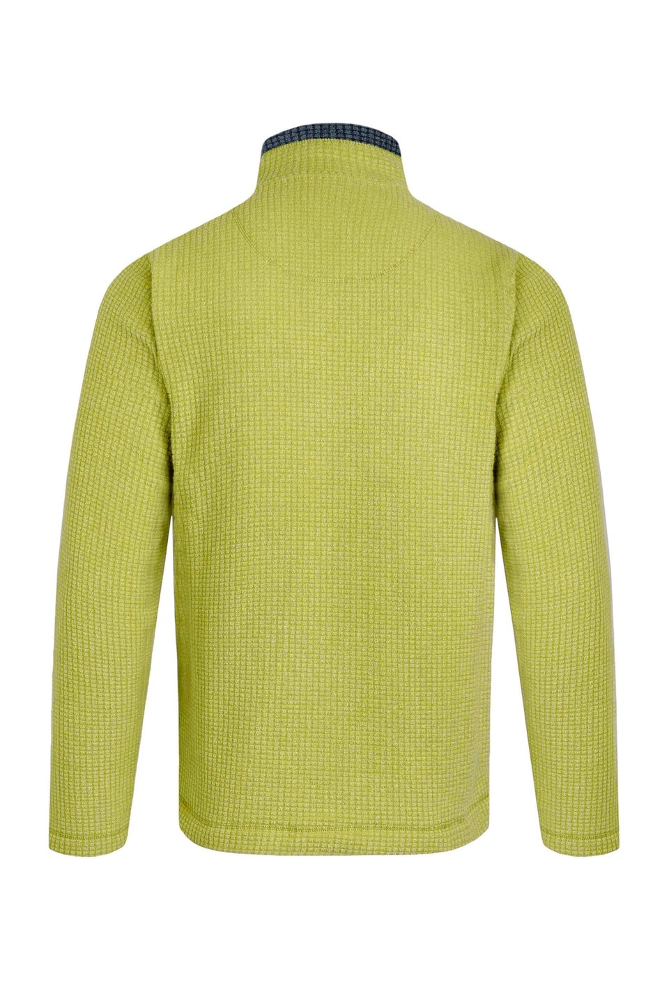 Weird Fish Soft Green Newark 1/4 Zip Grid Fleece