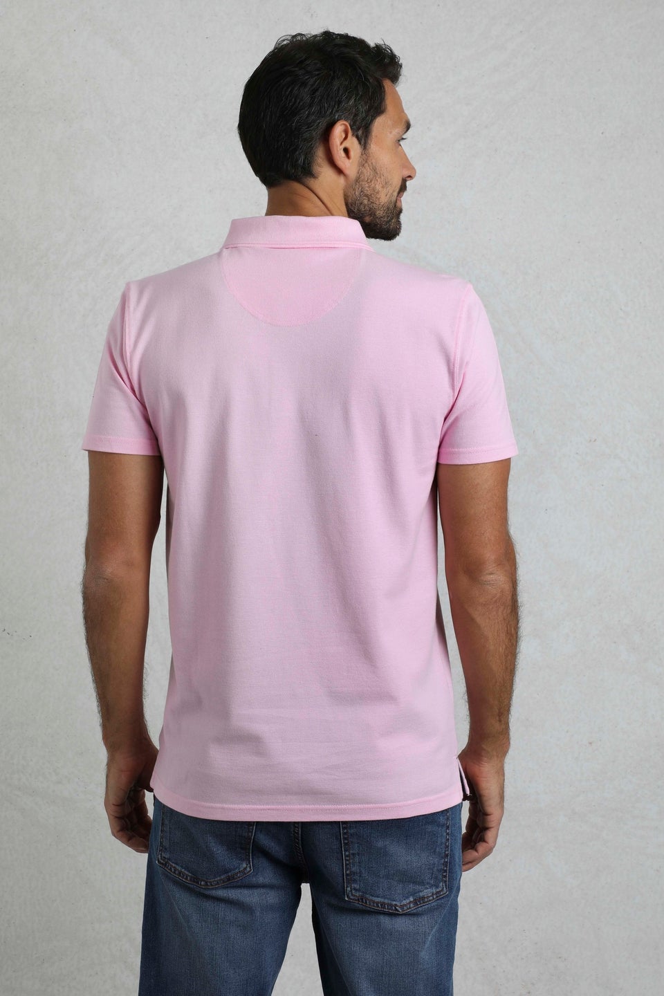 Weird Fish Pink Miles Pique Polo