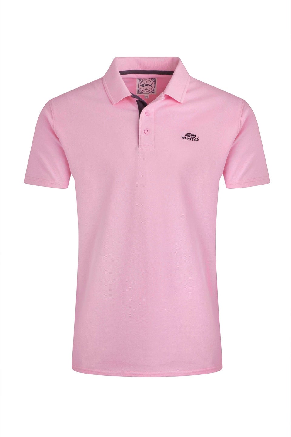 Weird Fish Pink Miles Pique Polo