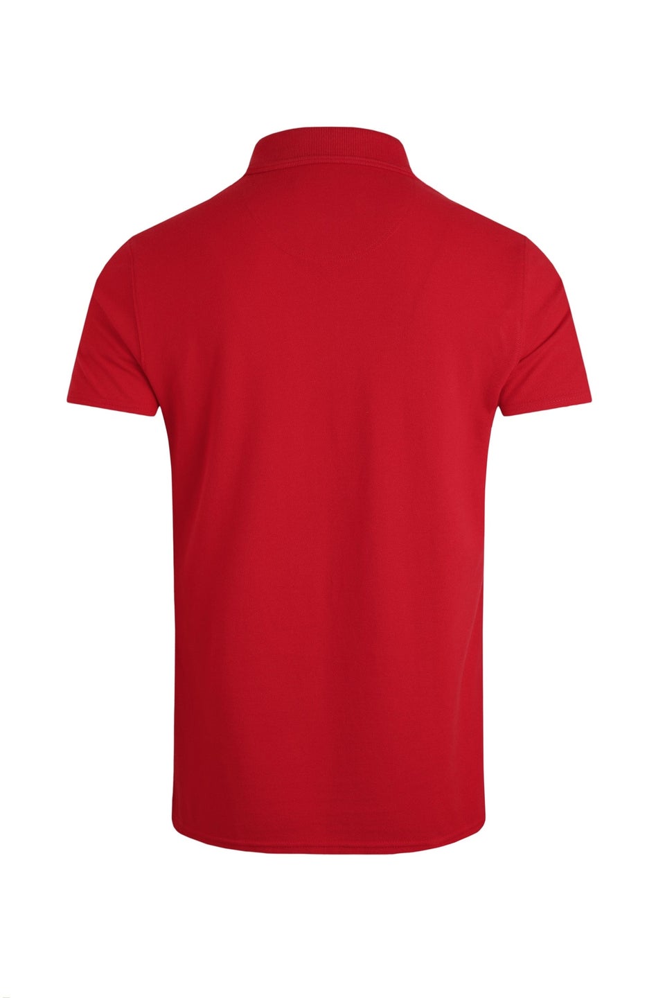Weird Fish Red Miles Pique Polo