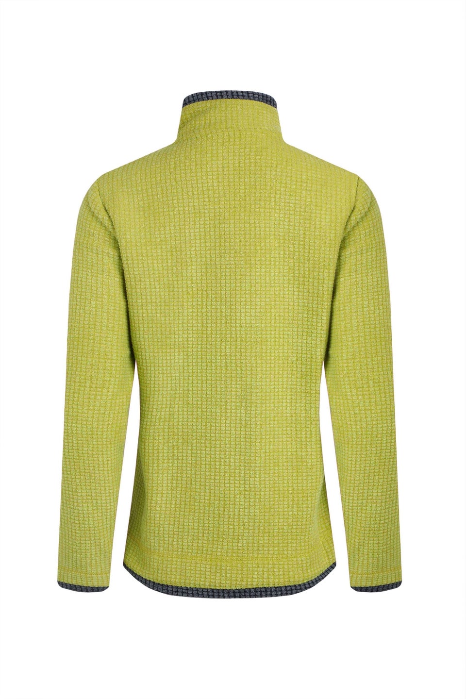 Weird Fish Soft Green Ariana Full Zip Grid Fleece