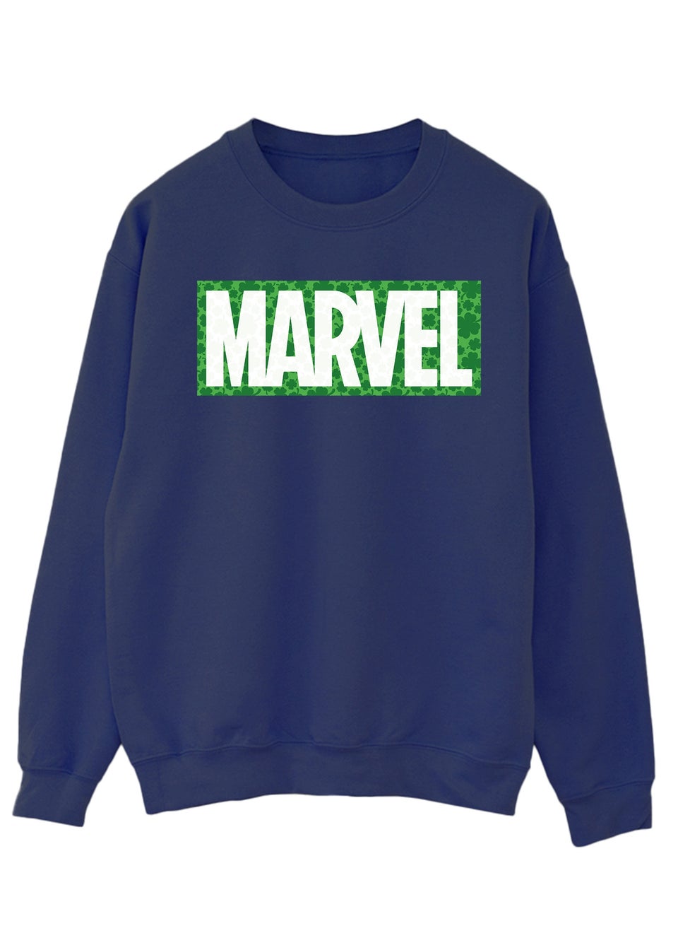 Marvel St Patrick's Day Logo Navy Sweatshirt