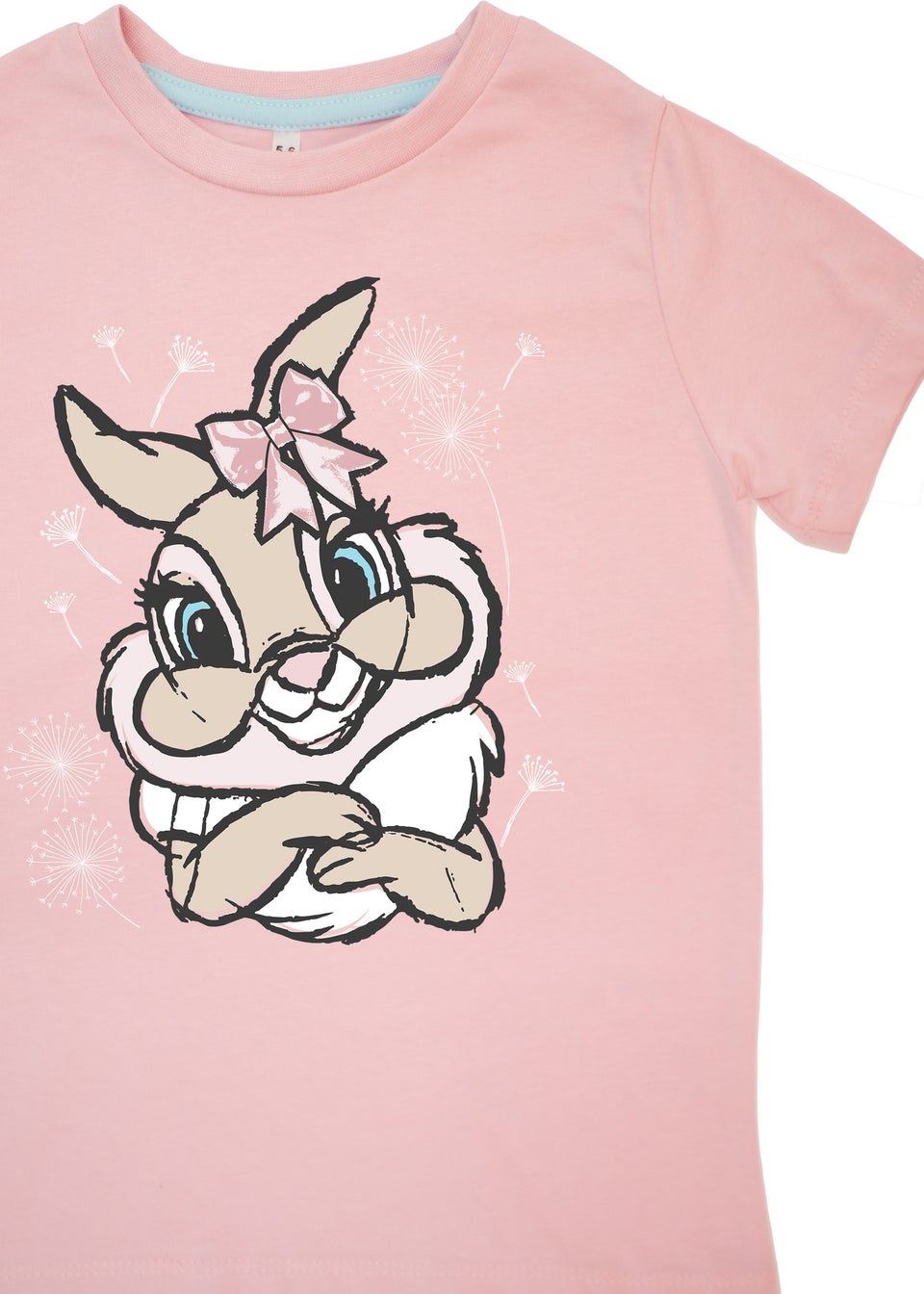 Disney Bambi Thumper Girls Pink Hearts Pyjamas (3-8 Years)