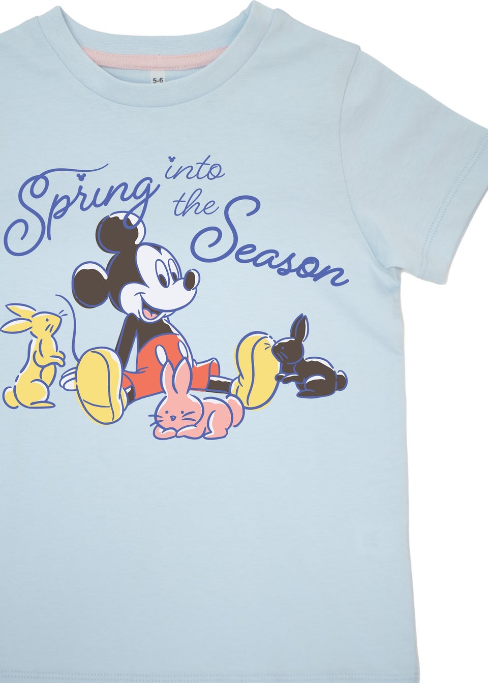 Disney Mickey Mouse Spring Into The Season Girls Blue Stars Pyjamas (3-8 Years)