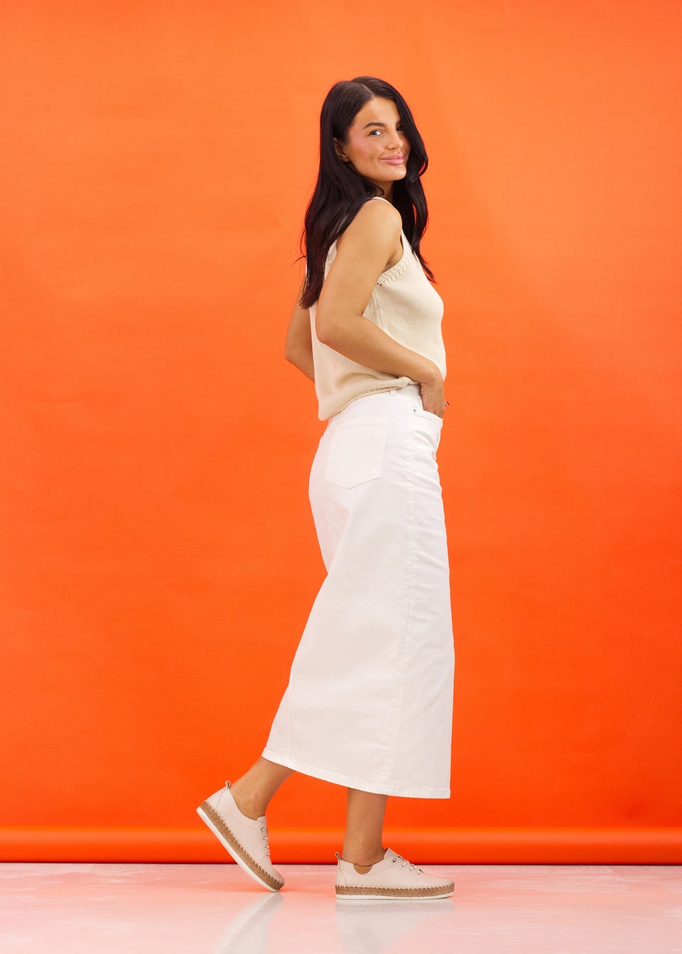 Lunar Cream Evie Plimsoll