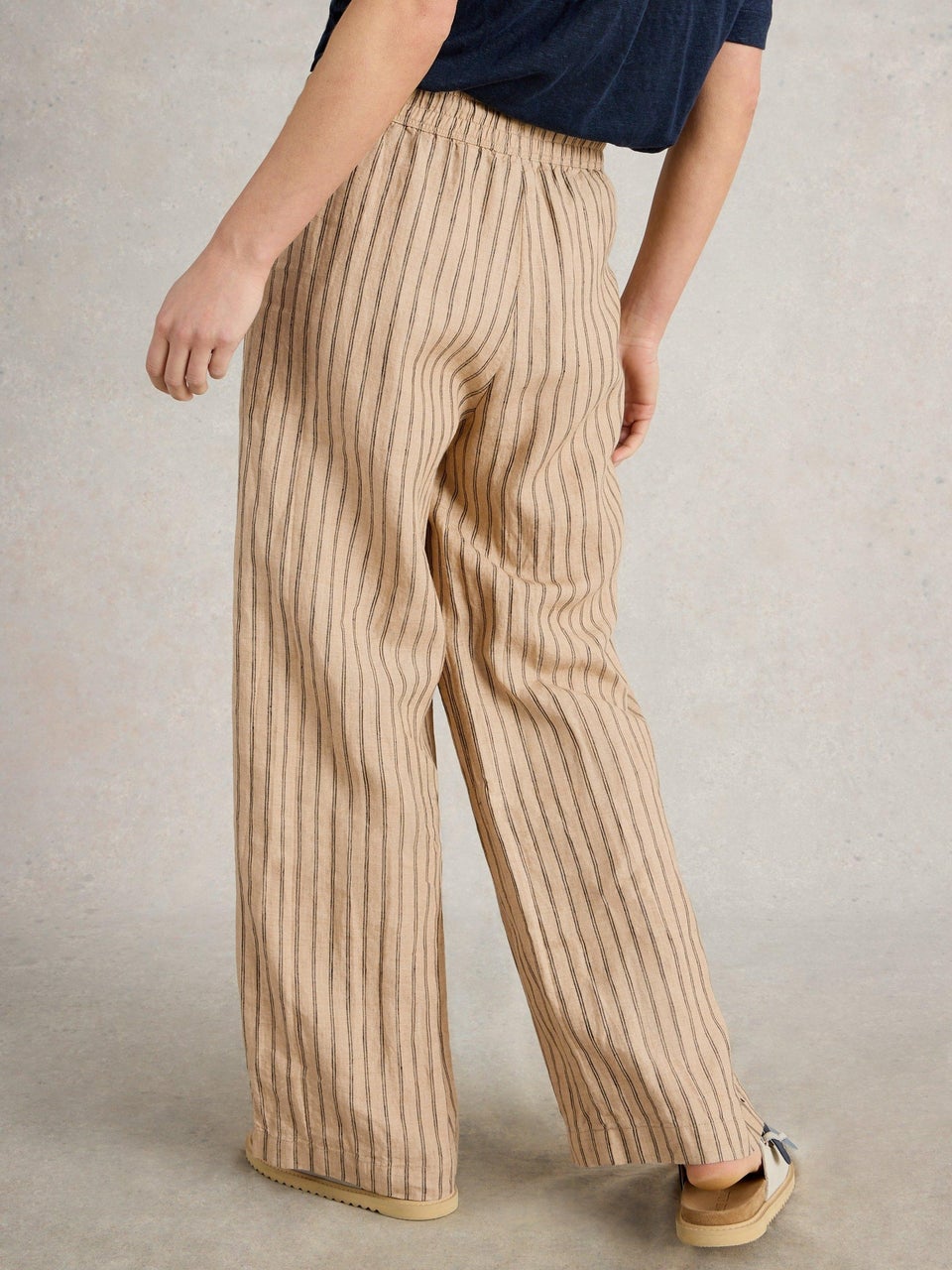 Leinenhose Belle mit weitem Bein