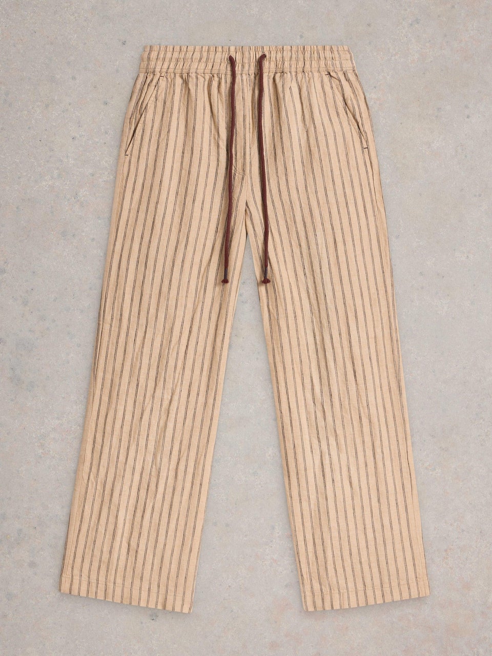 Leinenhose Belle mit weitem Bein