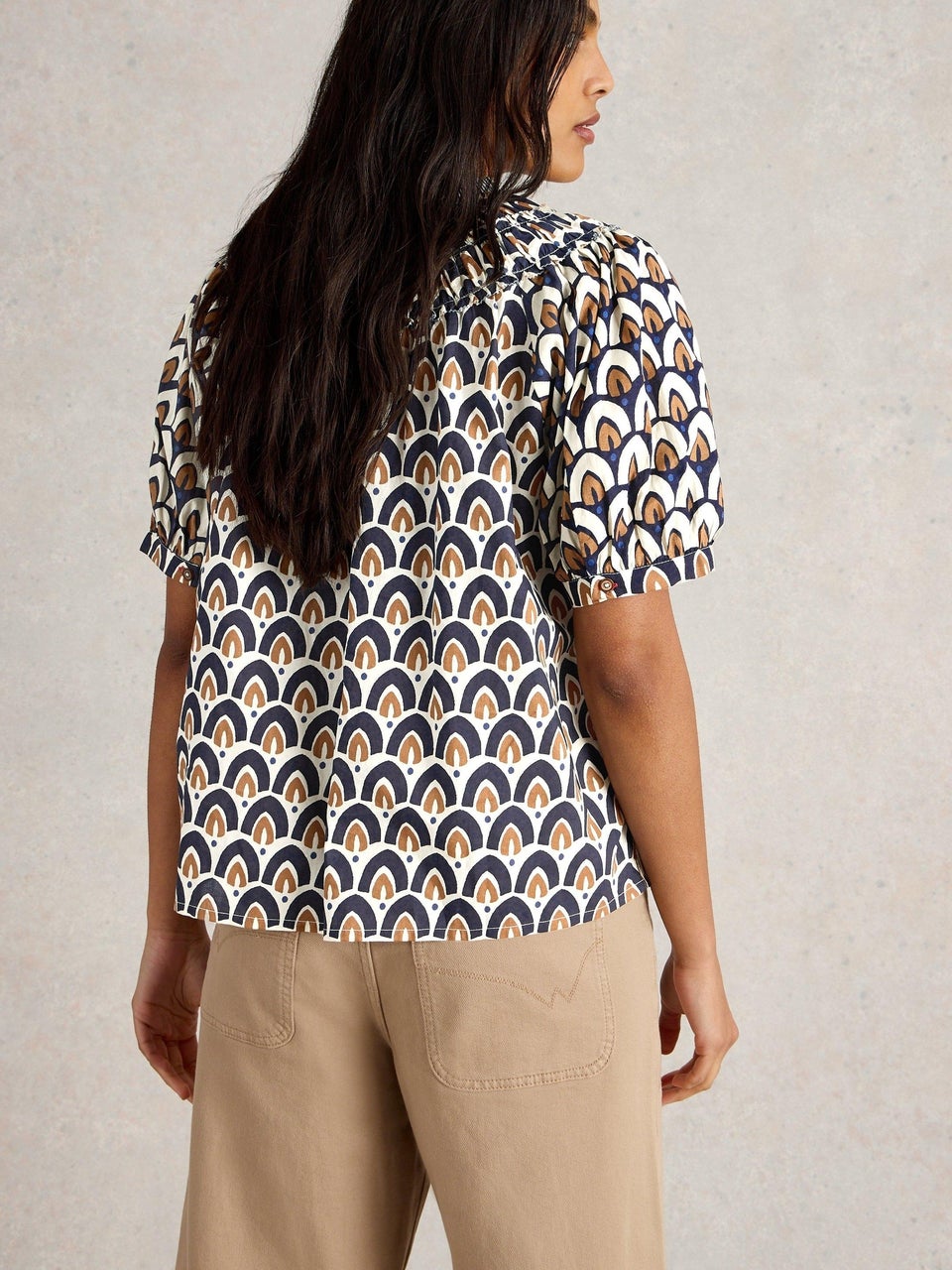 Top Ariel mit Print-Mix