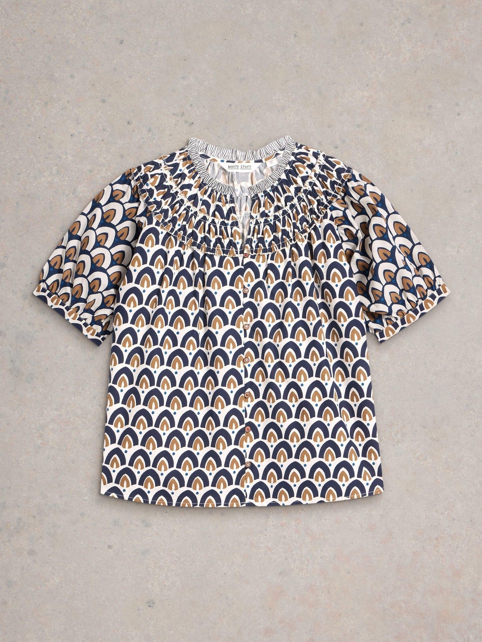 Top Ariel mit Print-Mix