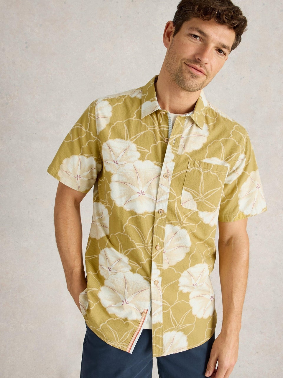 Hemd Finsbury mit floralem Print