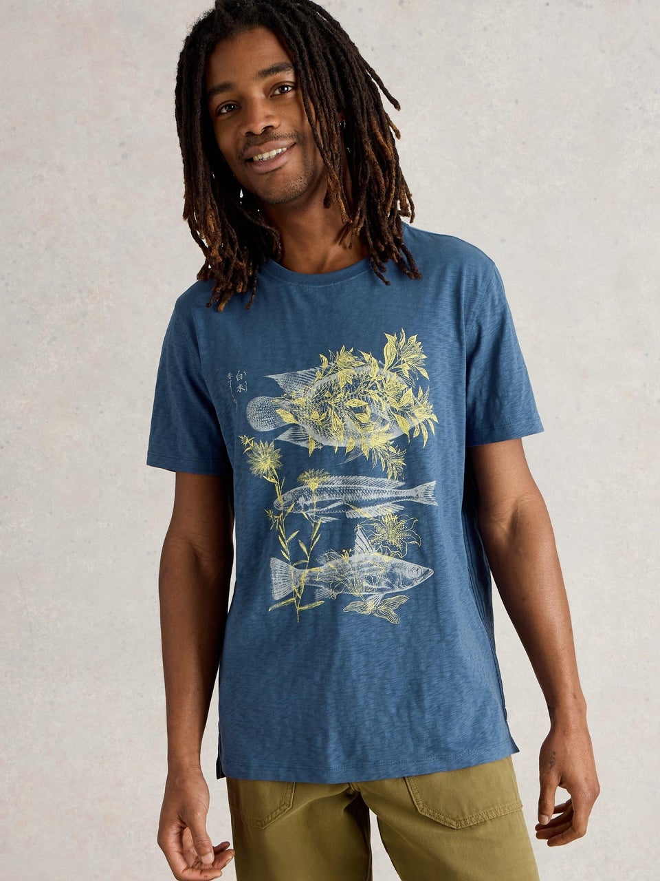 T-Shirt Abersoch mit Fisch-Motiv