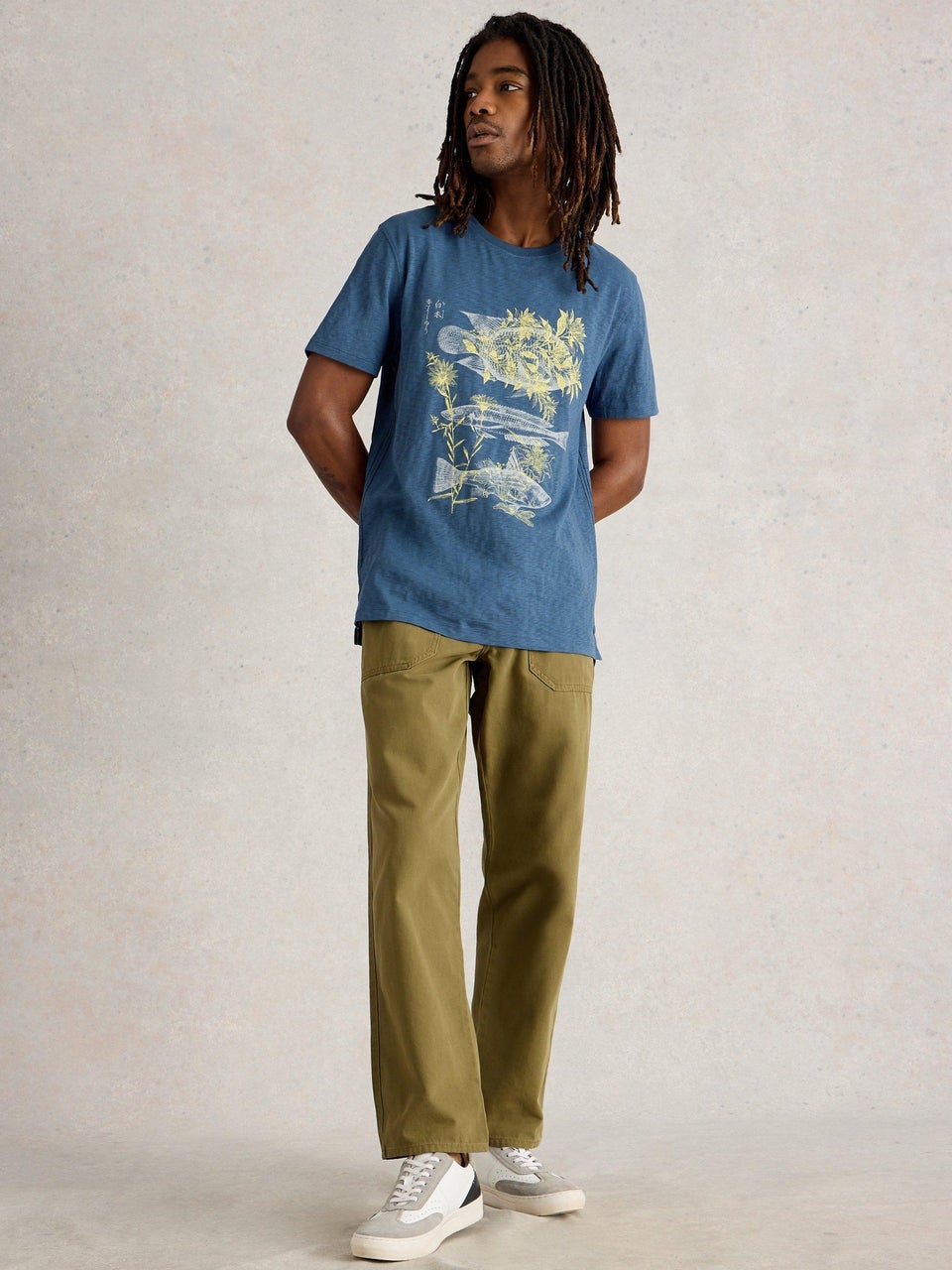T-Shirt Abersoch mit Fisch-Motiv