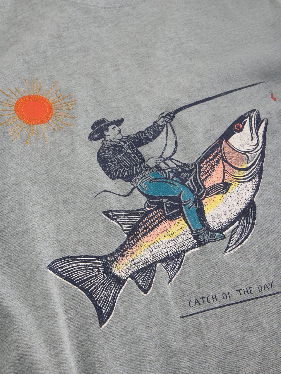 T-Shirt Abersoch mit Fisch-Motiv